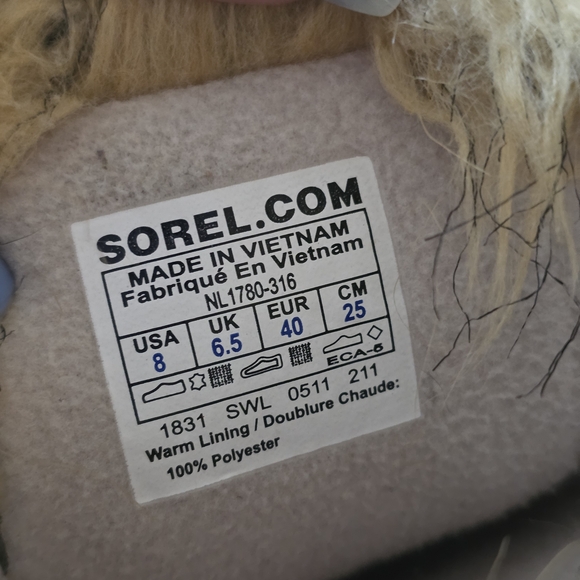 Sorel Tofino II 8 Waterproof Winter Boots Quilted Canvas Upper Leather Trim - Picture 9 of 13